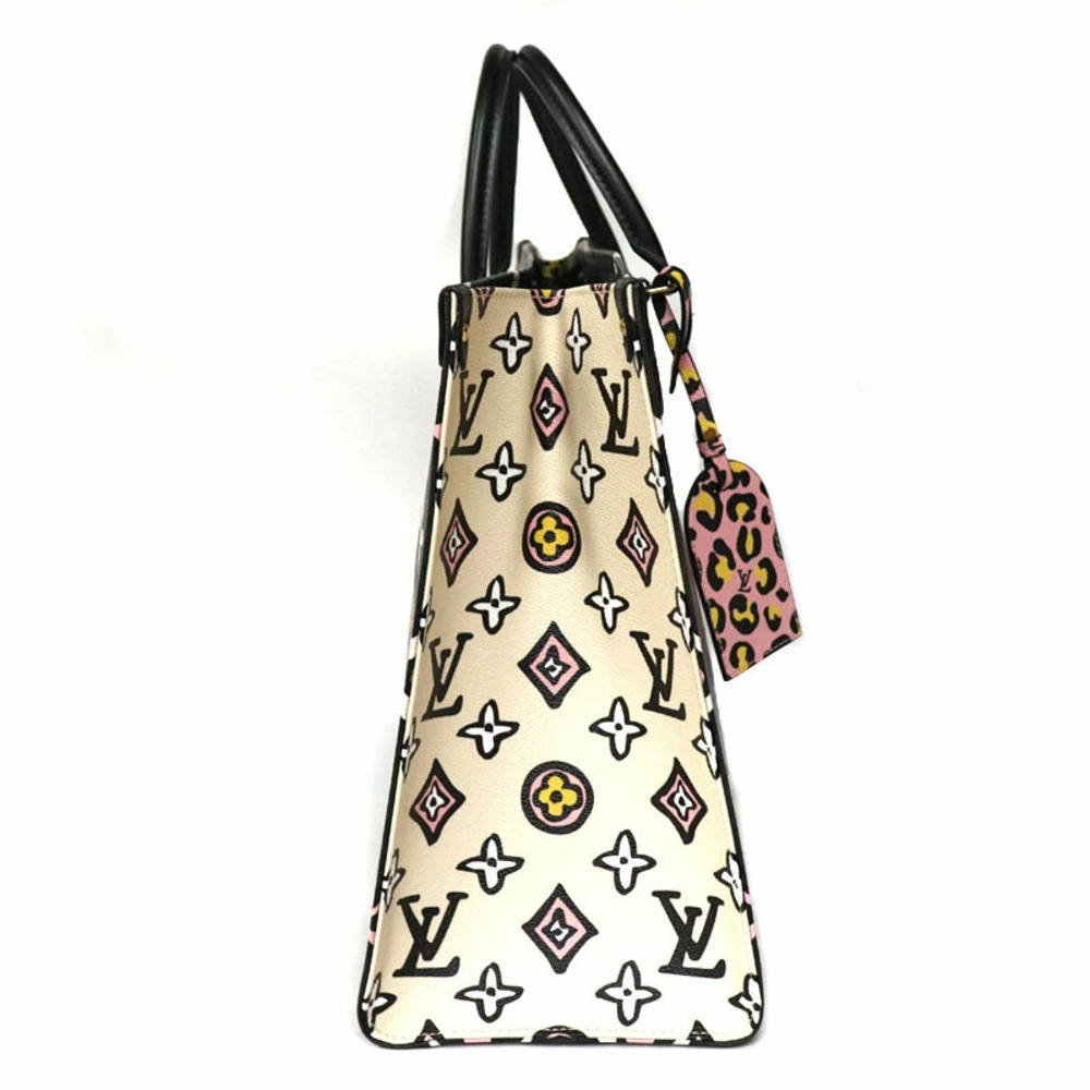 LOUIS VUITTON OnTheGo Graphic Wild Heart Leopard Giant Tote Hand Shoulder Bag - Picture 3 of 6